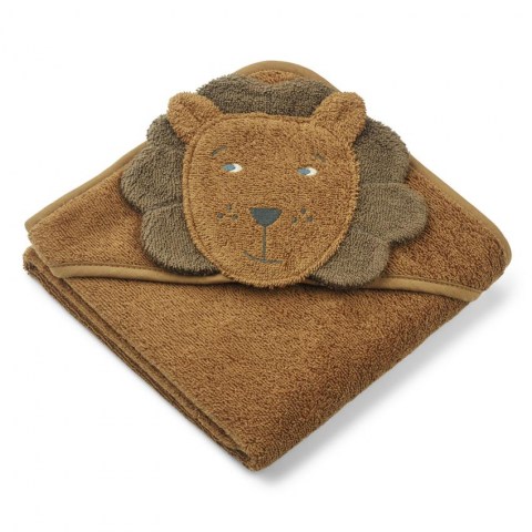 LW14757 - Albert hooded towel - 5090 Lion-golden caramel mix - Main (Copy)